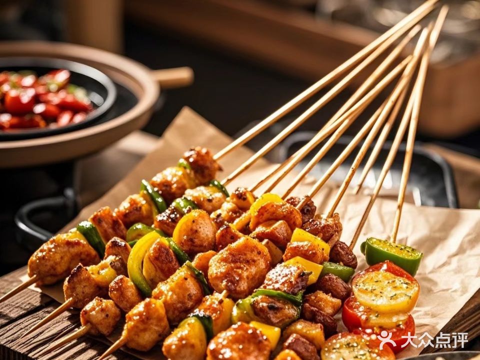 火焰大油边烧烤