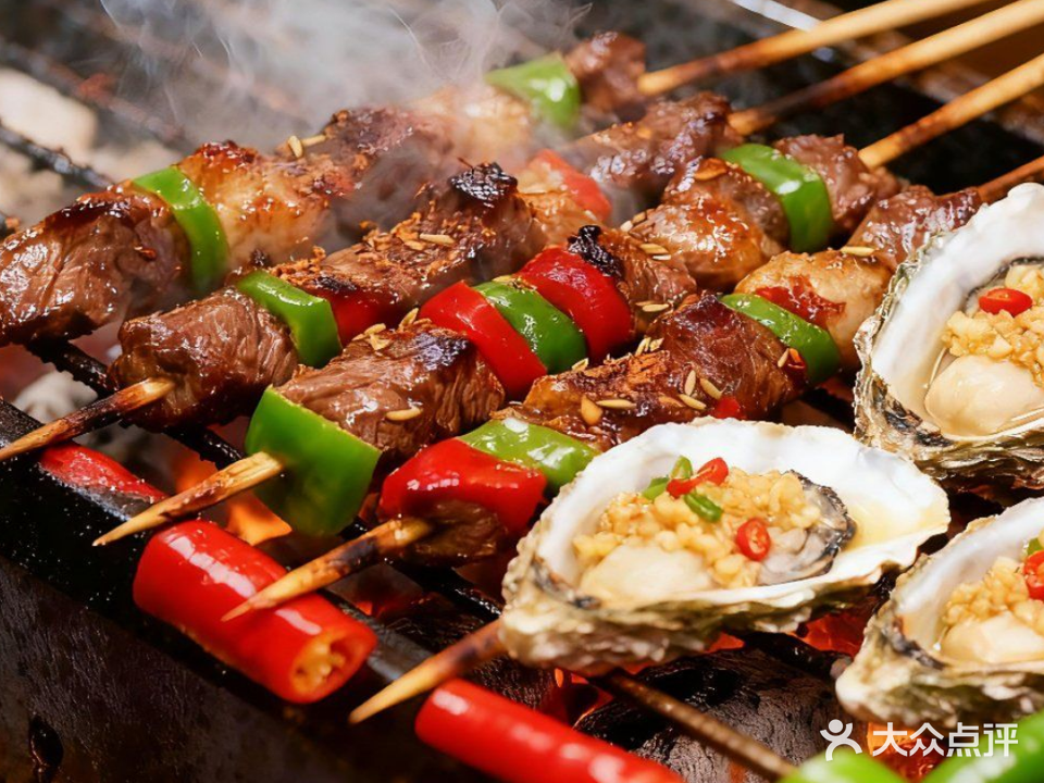 牛真碳鲜牛肉烧烤