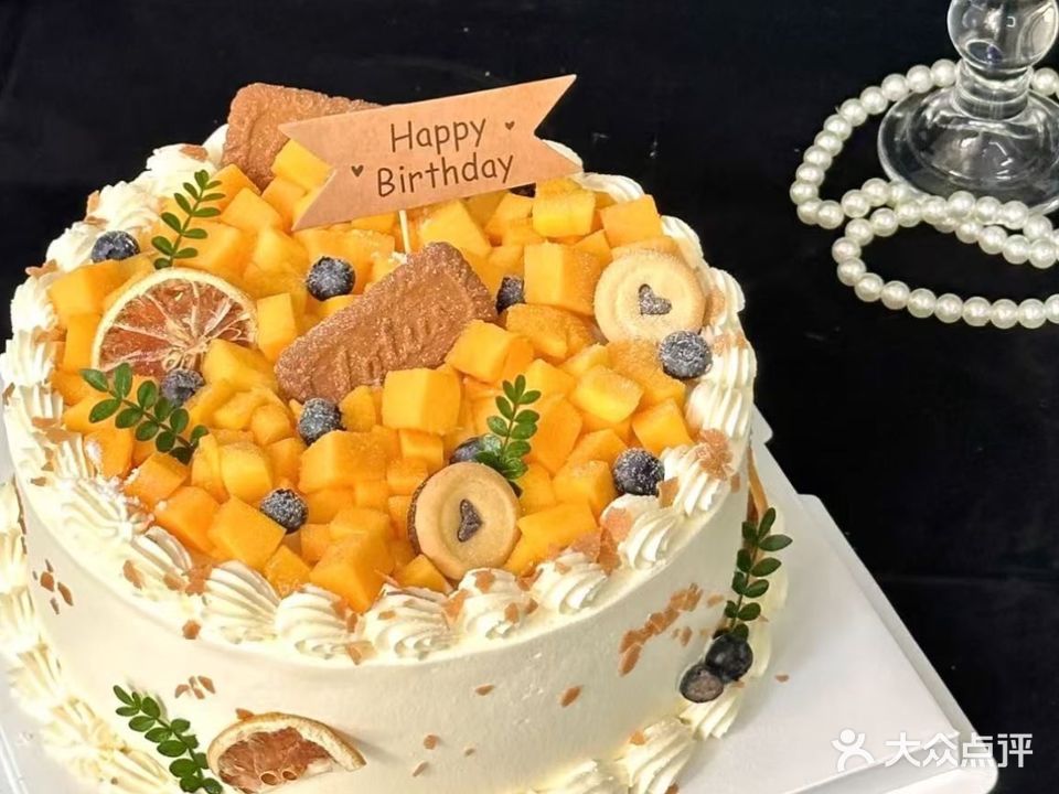 甜事雾悠·手制布丁低脂动物奶油生日蛋糕(厦门店)