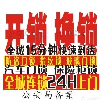 金点原子锁开锁换锁指纹锁(中房新天地店)