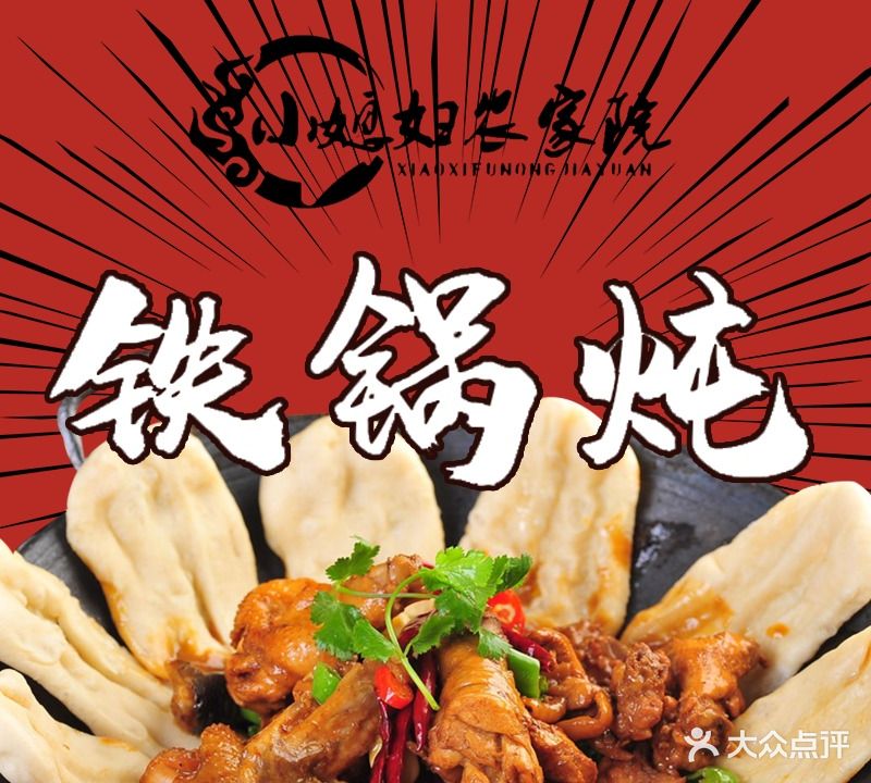 小媳妇农家院铁锅炖灶台鱼