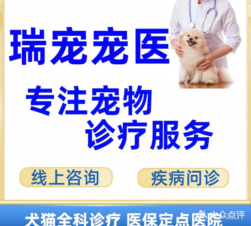 瑞宠24小时面动物诊疗犬猫专科