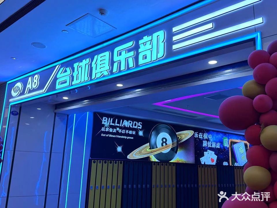 A8台球俱乐部(五四in象店)