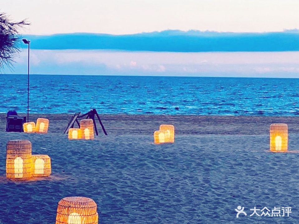 地沙村沙滩自助餐厅·双味烤龙虾·烤榴莲·海南莱佛士酒店