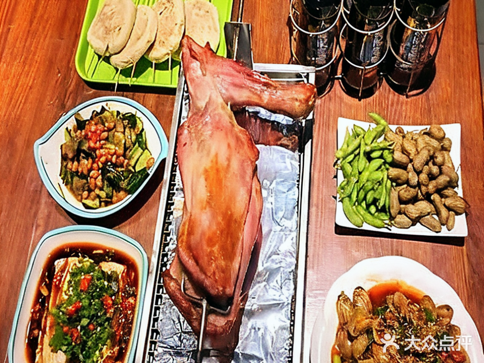 狮城发财羊烧烤烤羊腿